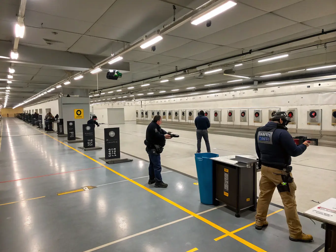 An image showcasing the club's well-maintained shooting ranges and safety equipment, emphasizing the controlled and secure environment for all members.